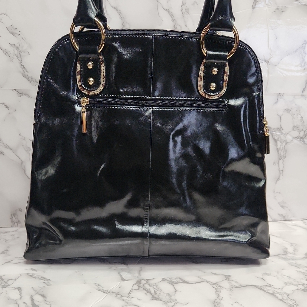 THE FIND Leopard Print Shoulder Bag with Gold Accents,with  Key Chain - Picture 6 of 16